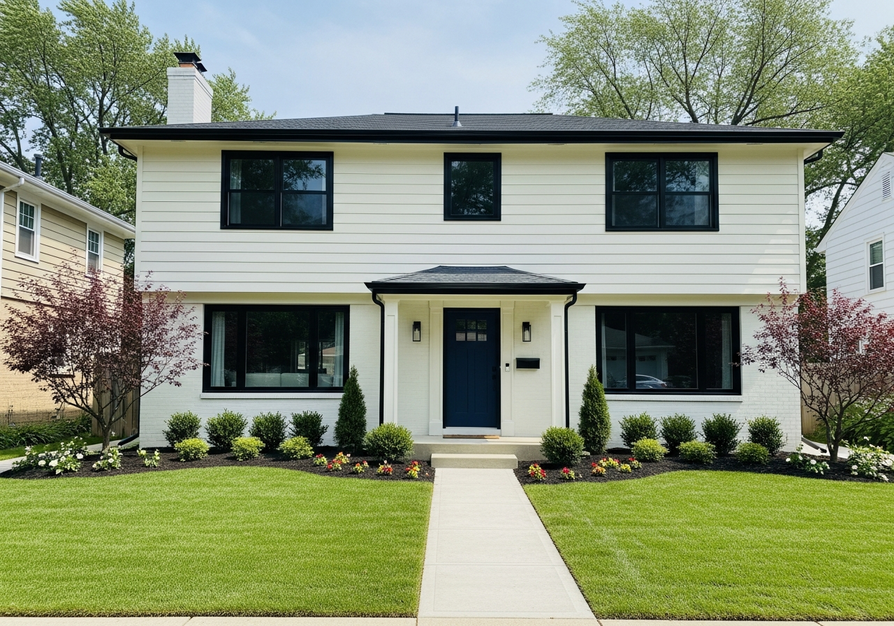 Faded Siding to Fresh Curb Appeal — after