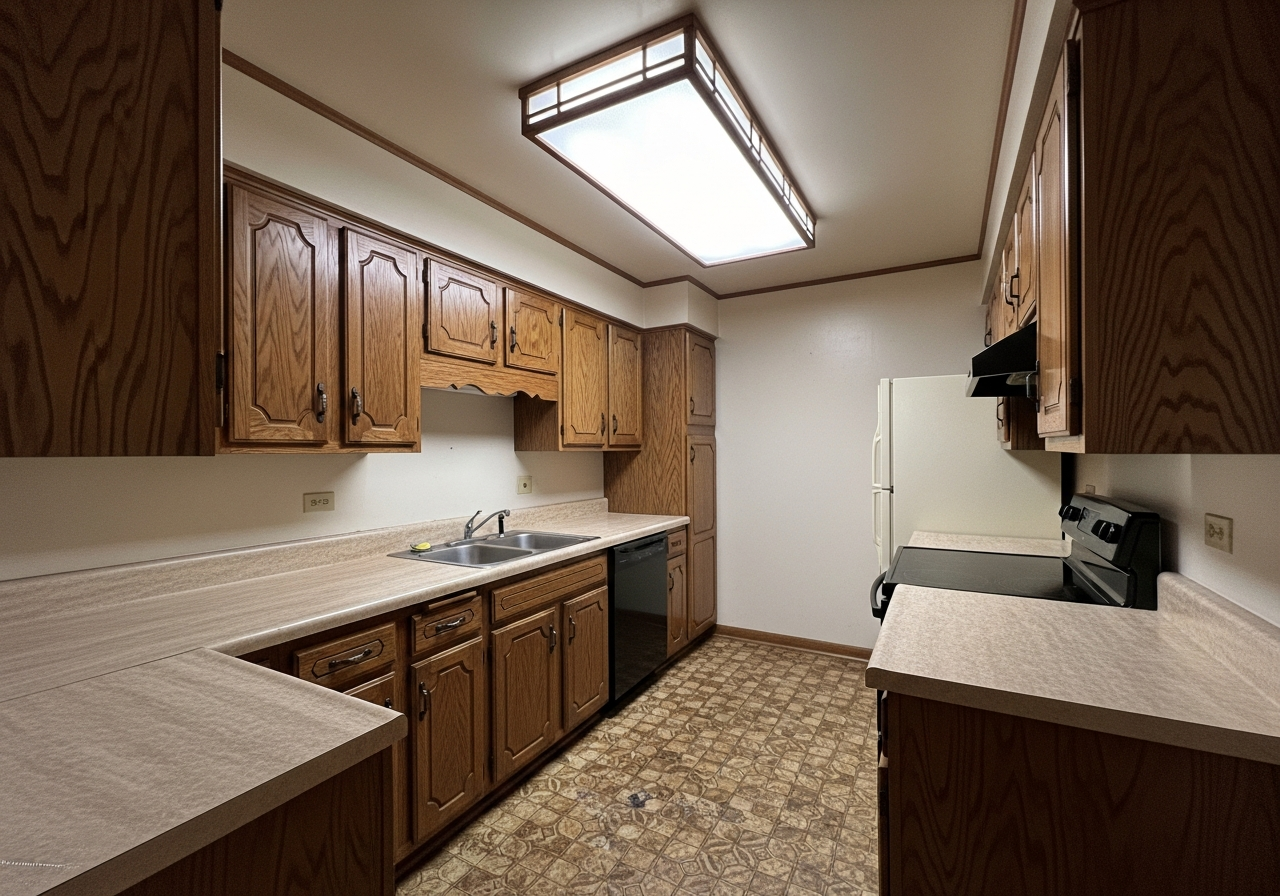 Full Kitchen Transformation — before