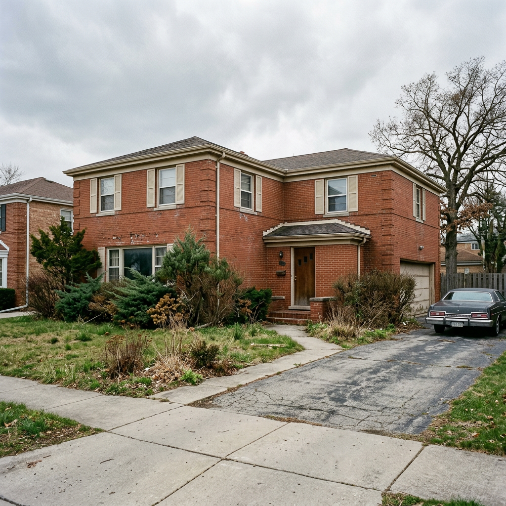 Dated Brick to Soft European Limewash — before